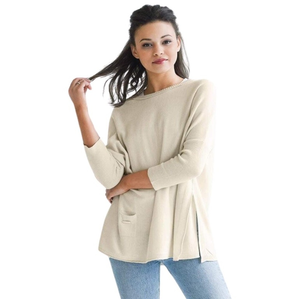Mersea Catalina Crew Neck Traveler Sweater in Sand Size 0S